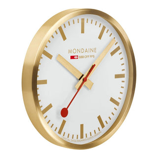 Gold Coloured Wall clock, 40cm