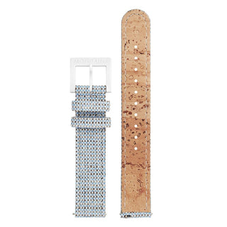 Textile strap with cork lining, 16mm