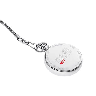 Pocket Watch, Stainless Steel, 43 mm	, Case back view