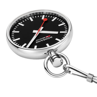 Pocket Watch, Stainless Steel, 43 mm	,Detail view of the watch dial