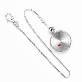 Pocket Watch, Stainless Steel, 48 mm	, Case back view with SBB engraving