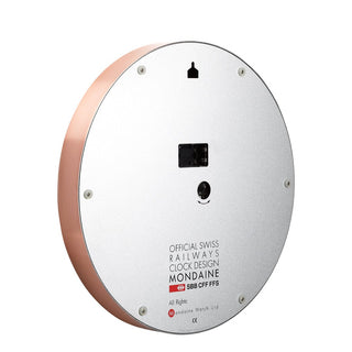 Copper Coloured Wall clock, 25cm
