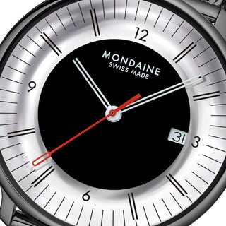 Doppio Mirror Limited Edition, Edelstahl, 41 mm, Detailansicht des Zifferblatts