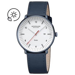 Doppio Solar, Blue Vegan Apple Leather, 41 mm