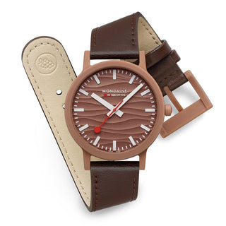 essence Mocha Limited Edition, Braunes Veganes Traubenleder, 41 mm	, Frontansicht