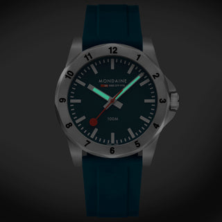 Numeri, Blaues Silicon, 42 mm