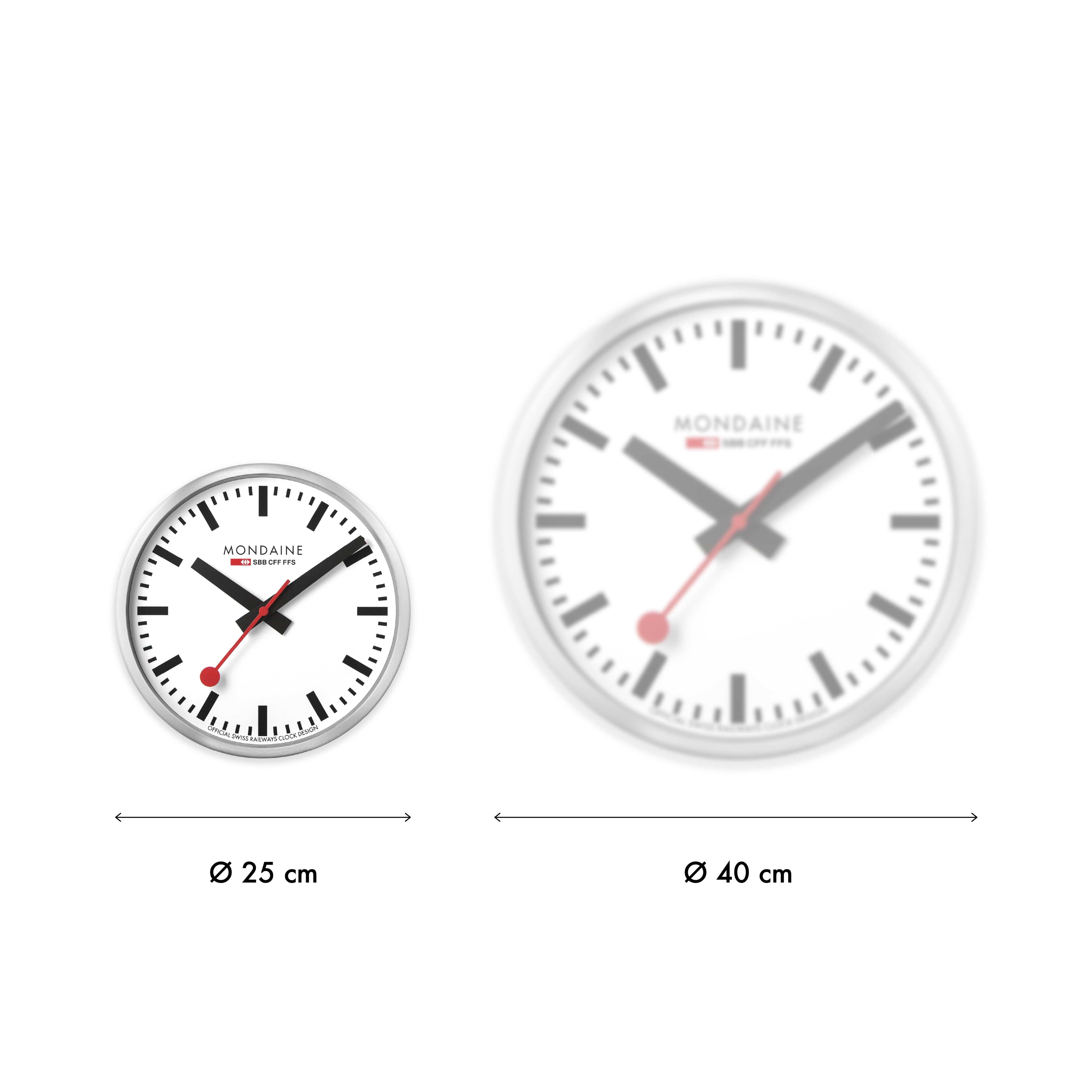 Wall clock, 25cm, copper kitchen clock, A990.CLOCK.18SBK