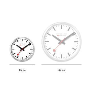 Black Wall clock, 25 cm