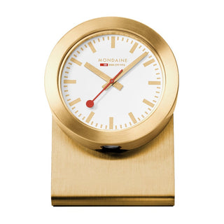 Gold Coloured Magnet clock, 5cm