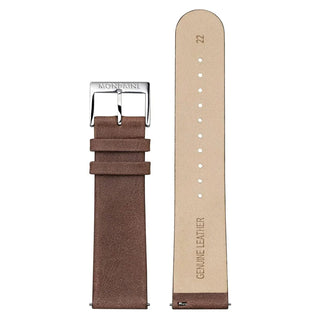 Real leather strap, 22mm