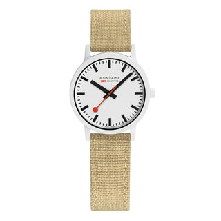 essence white, 32mm, nachhaltige Uhr für Damen, MS1.32110.LS, Frontansicht