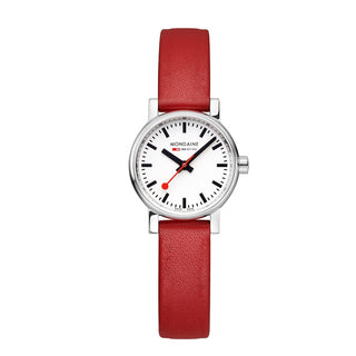 evo2, 26 mm, Rotes Veganes Trauben Leder Uhr, MSE.26110.LCV, Frontansicht