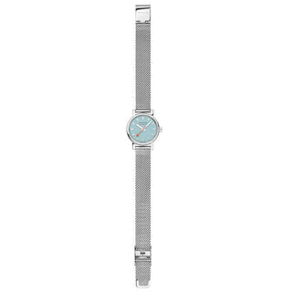 evo2, 26mm, Turquoise Lake Edelstahl Uhr, MSE.26140.SM, Vorderansicht des Armbands
